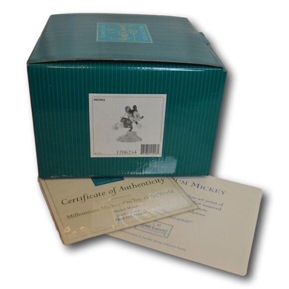 WDCC Millennium Mickey On Top of the World Figurine & Pin In Box & COA - NIB - Picture 2 of 6